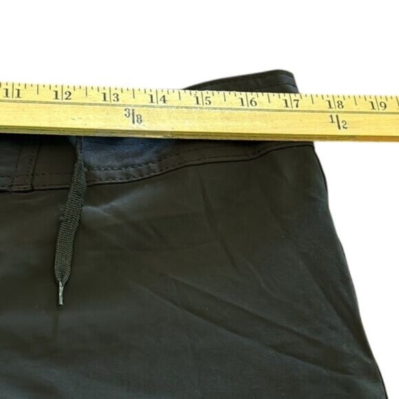 Burnside Womens Black Board Shorts Size L With Drawstring Waist & Back Pocket Sw - Picture 4 of 6